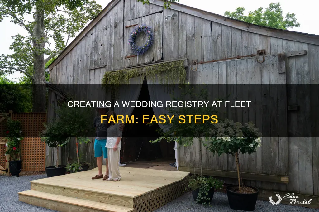 how to do a wedding registry at fleet farm