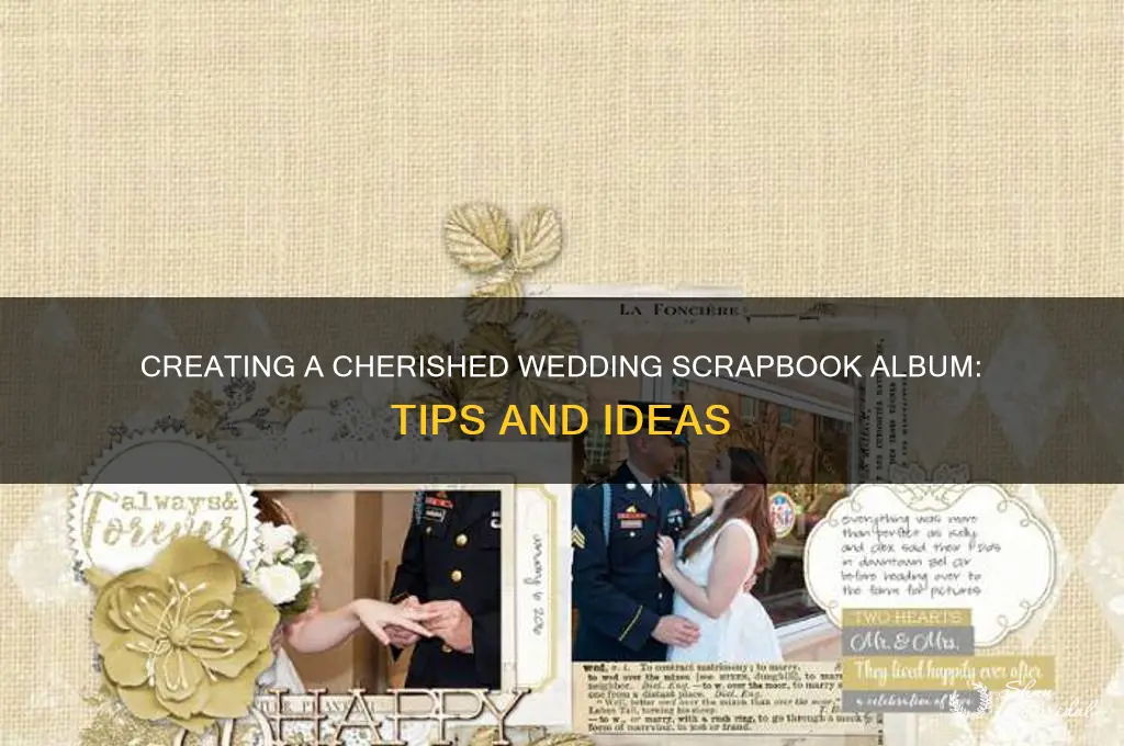 how to do a wedding scrapbook album
