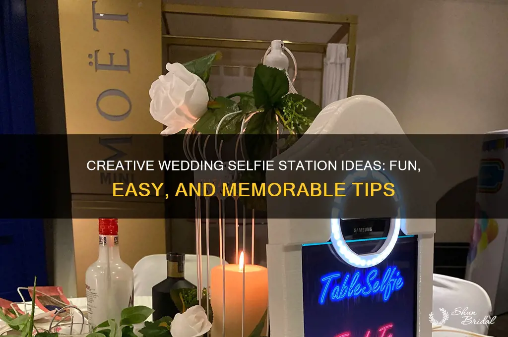 how to do a wedding selfie station