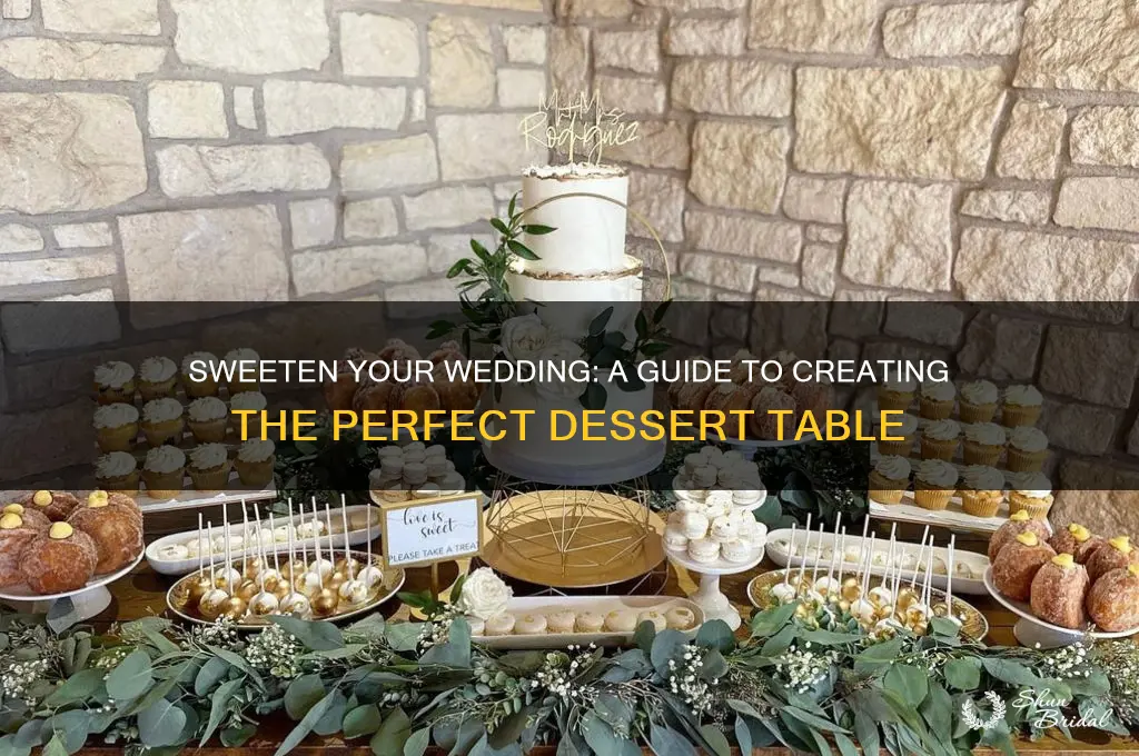 how to do a wedding sweets table