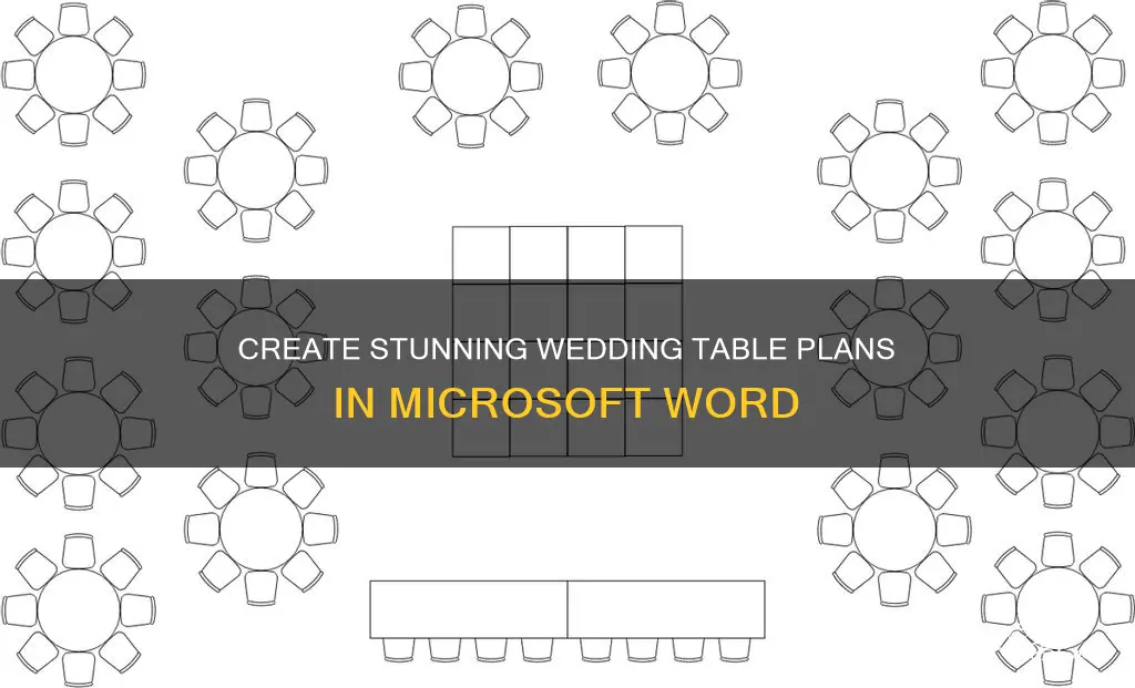 how to do a wedding table plan in word