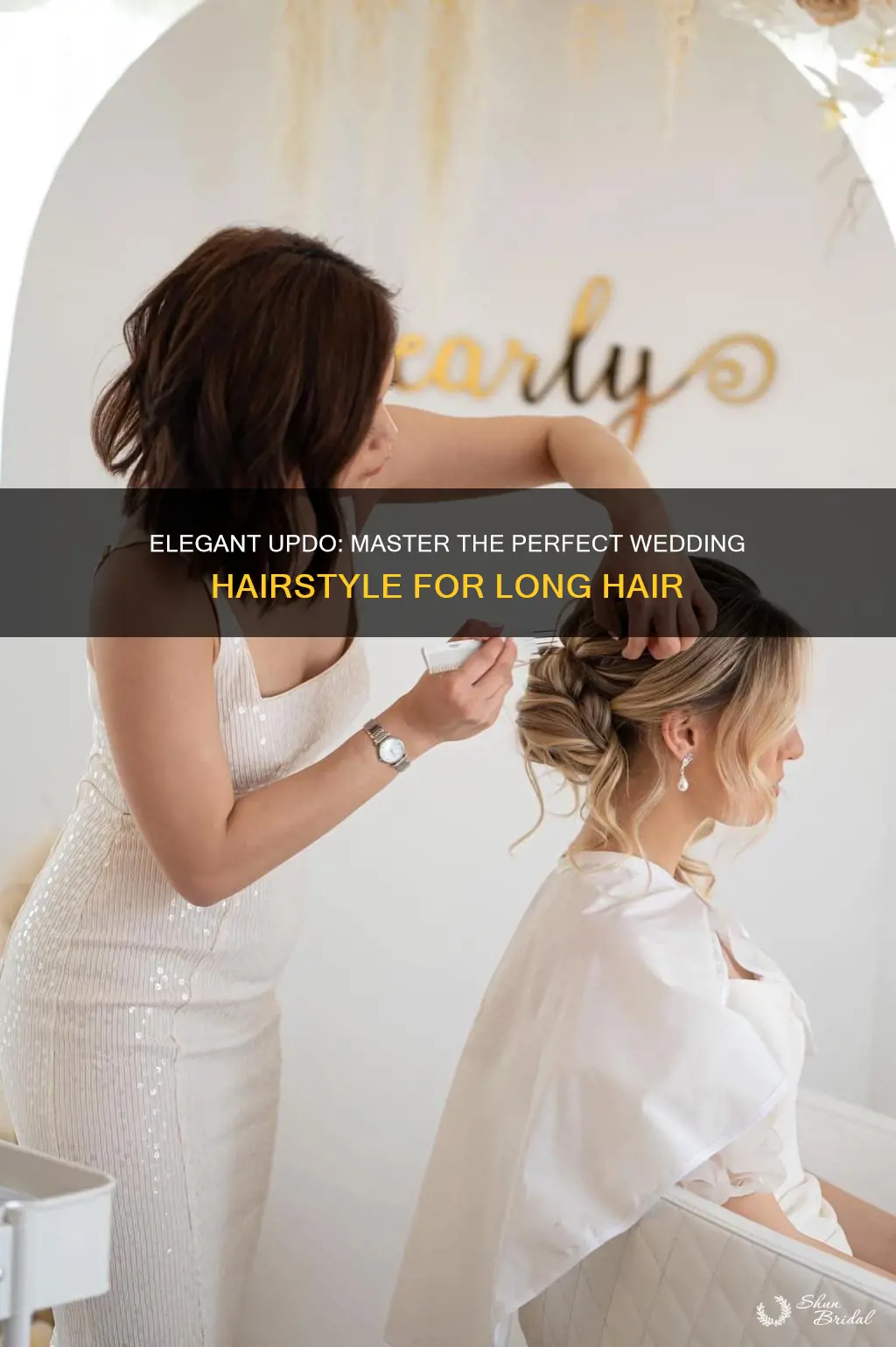 how to do a wedding updo for long hair