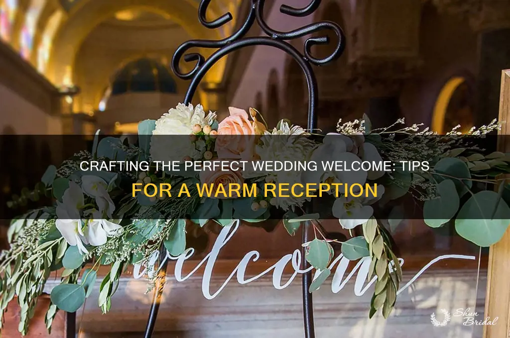 how to do a wedding welcome