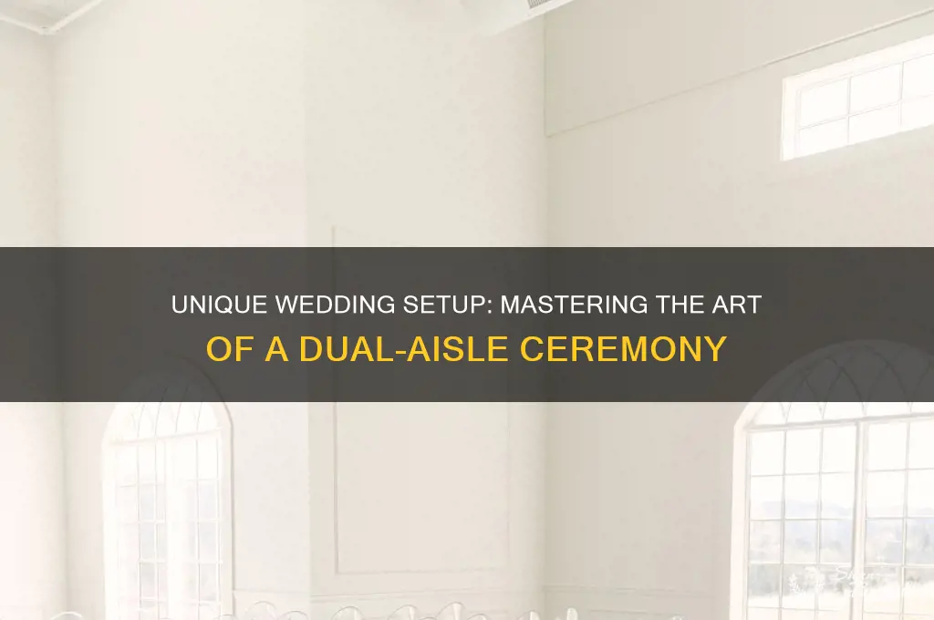 how to do a wedding with two aisles