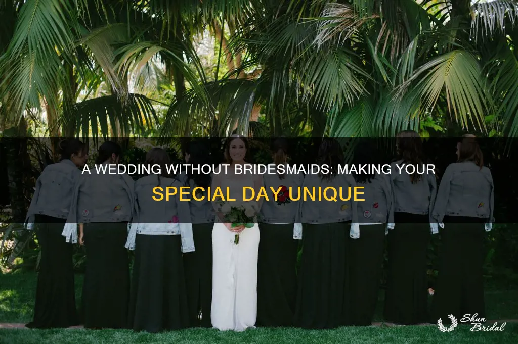 how to do a wedding without bridesmaids