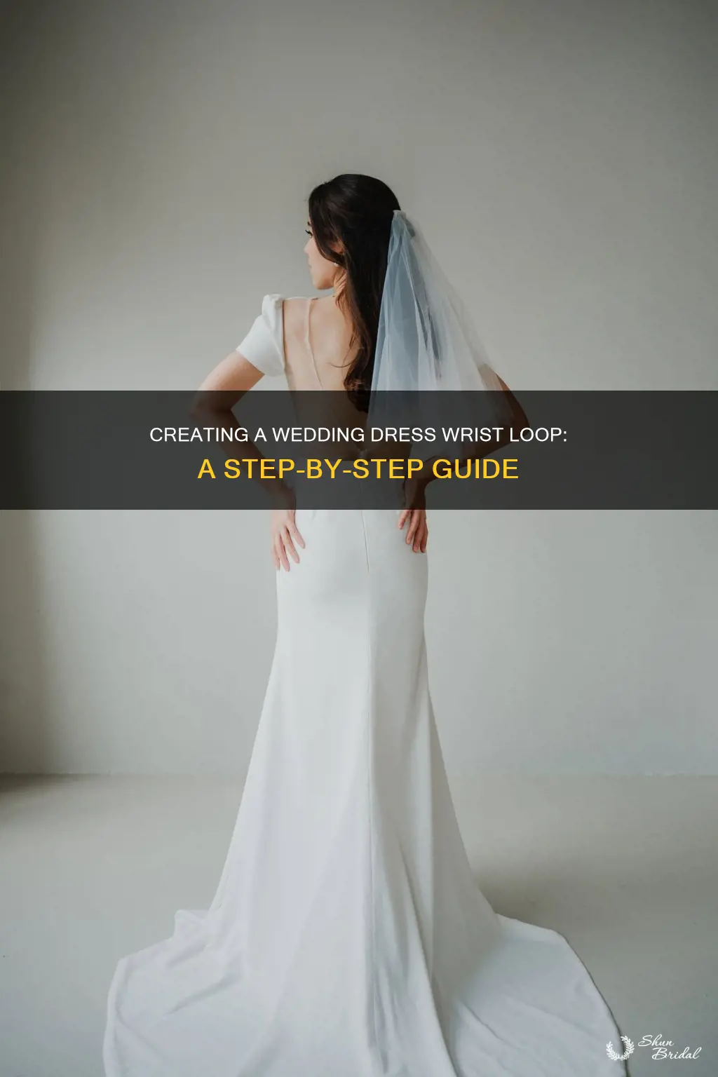 how to do a wrist loop for wedding dress