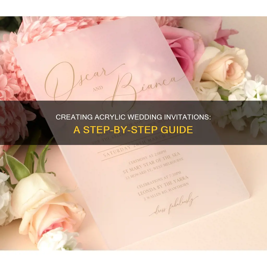 how to do acrylic wedding invitations