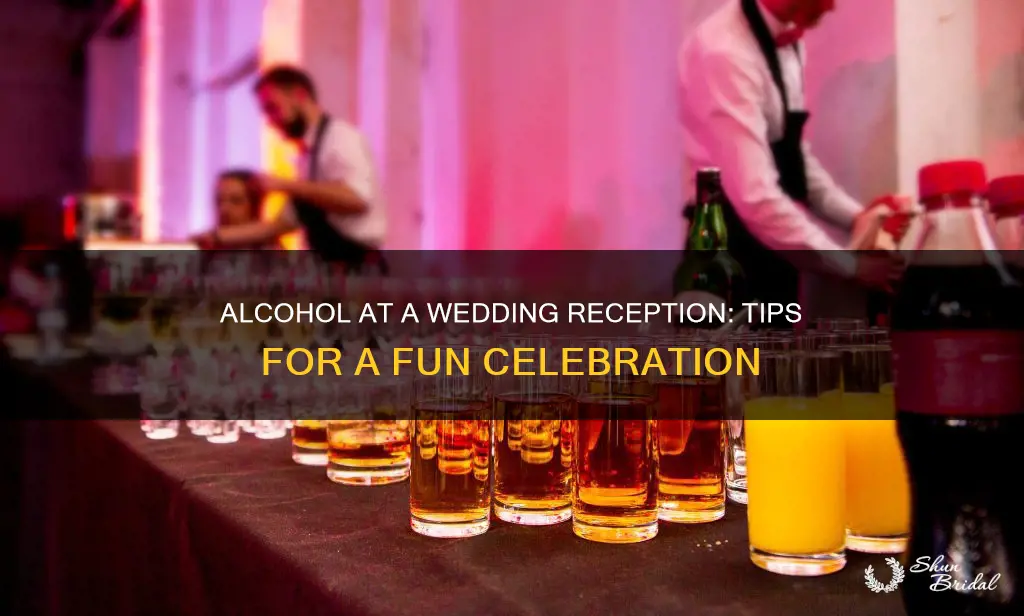 how to do alcohol at a wedding reception