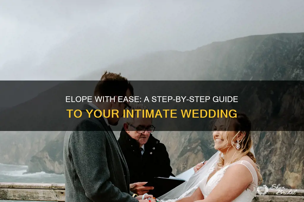 how to do an elopement wedding