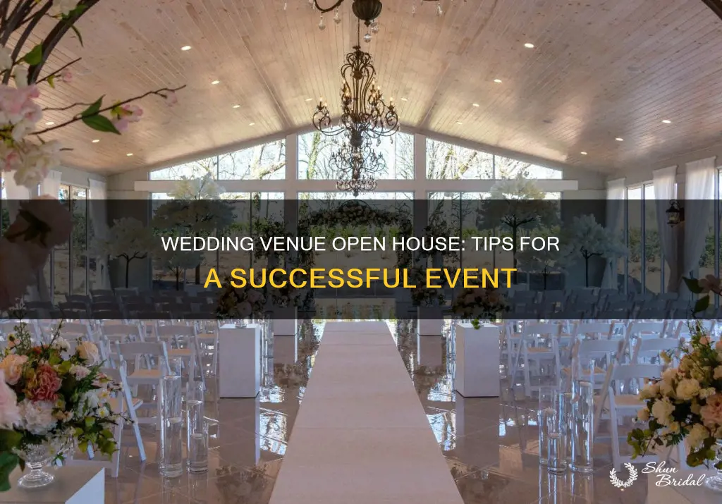 how to do an open house for a wedding venue