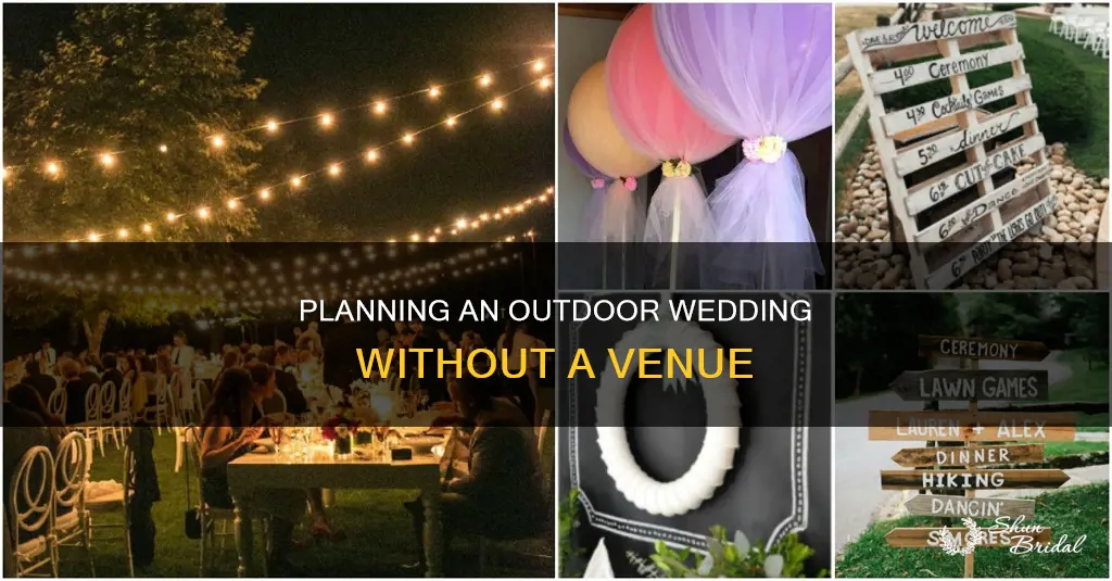 how to do an outdoor wedding without venue