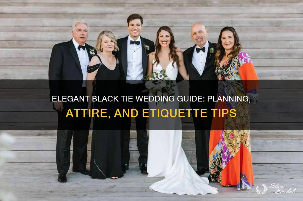 how to do black tie wedding