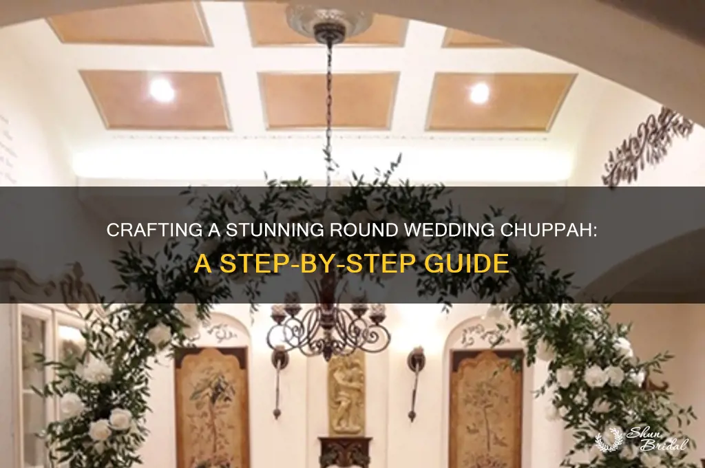 how to do build a round wedding chuppah