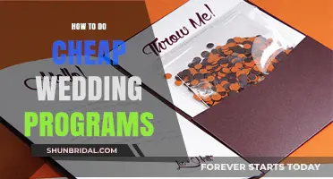 Budget-Friendly Wedding Programs: Creative DIY Ideas for Your Big Day