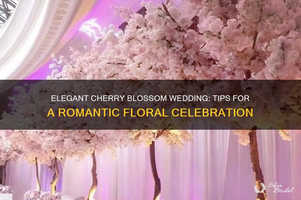 how to do cherry blossom wedding