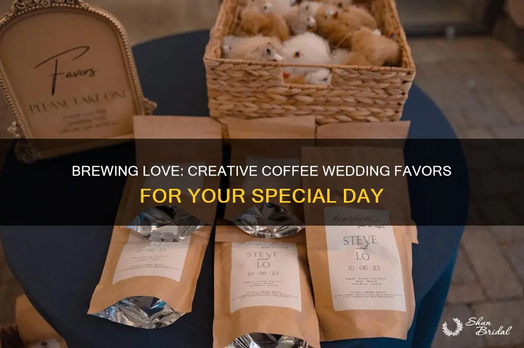 how to do coffee wedding favros