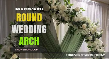 Elegant Draping Techniques for a Stunning Round Wedding Arch