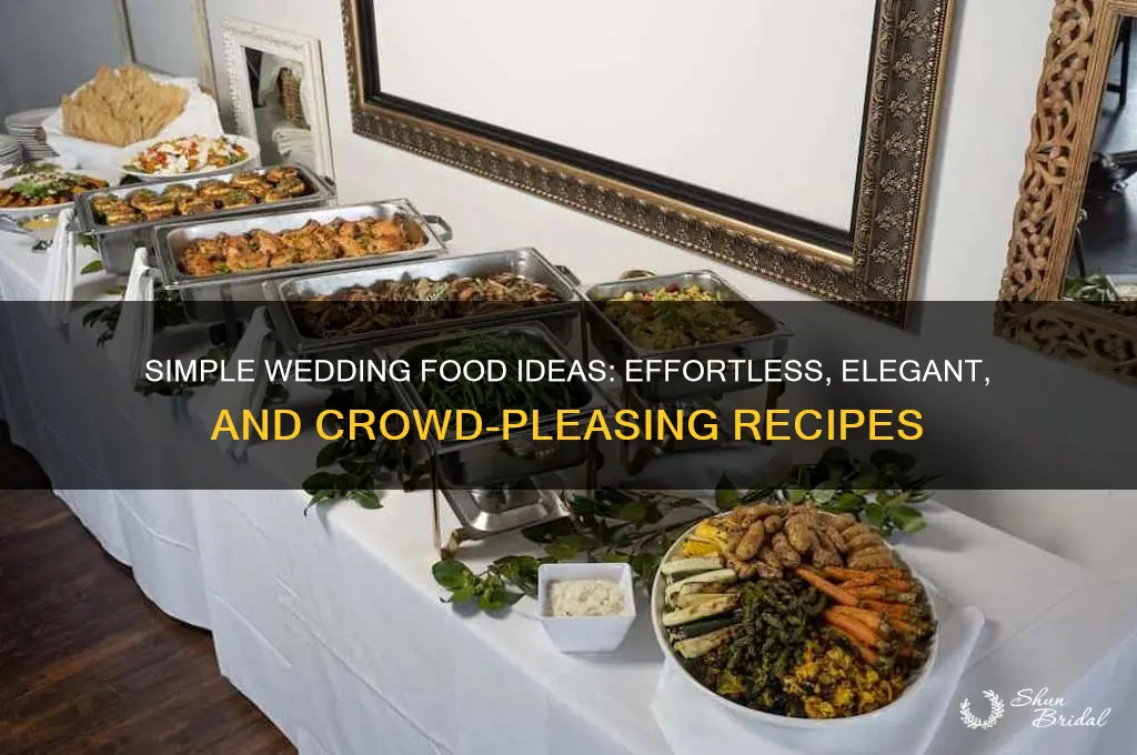 how to do easy food at a wedding