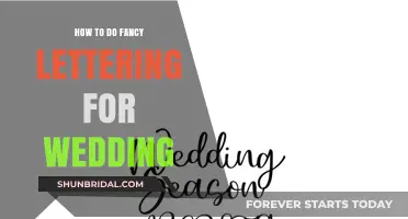 Elegant Wedding Lettering: Mastering Fancy Techniques for Your Special Day