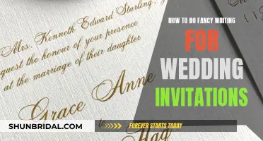 Elegant Wedding Invitation Calligraphy: A Step-by-Step Guide