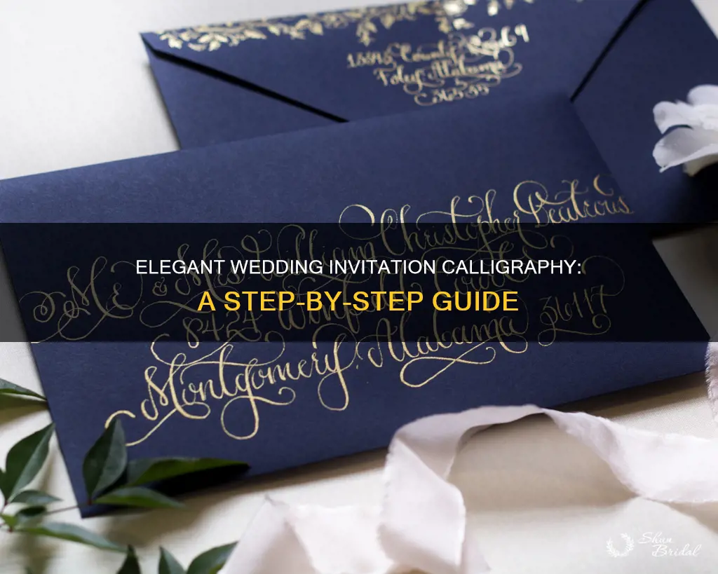 how to do fancy writing for wedding invitations