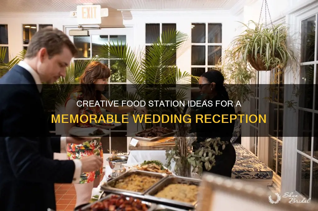 how to do food stations at a wedding
