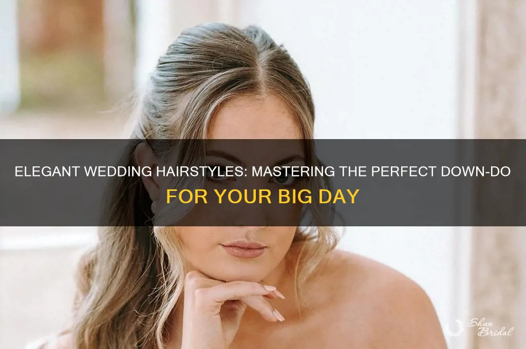 how to do hair down for wedding