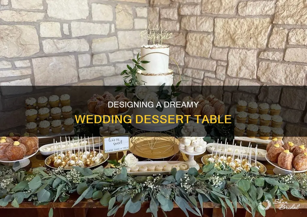 how to do heights wedding reception dessert table
