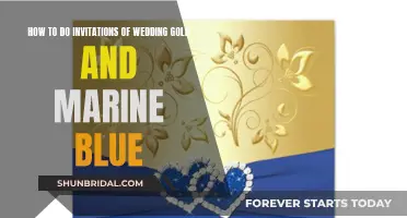 Gold and Marine Blue Wedding Invitations: A Guide