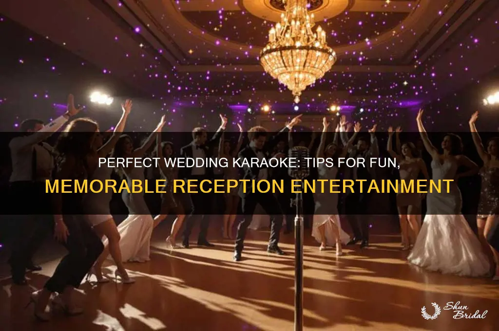 how to do karaoke at a wedding
