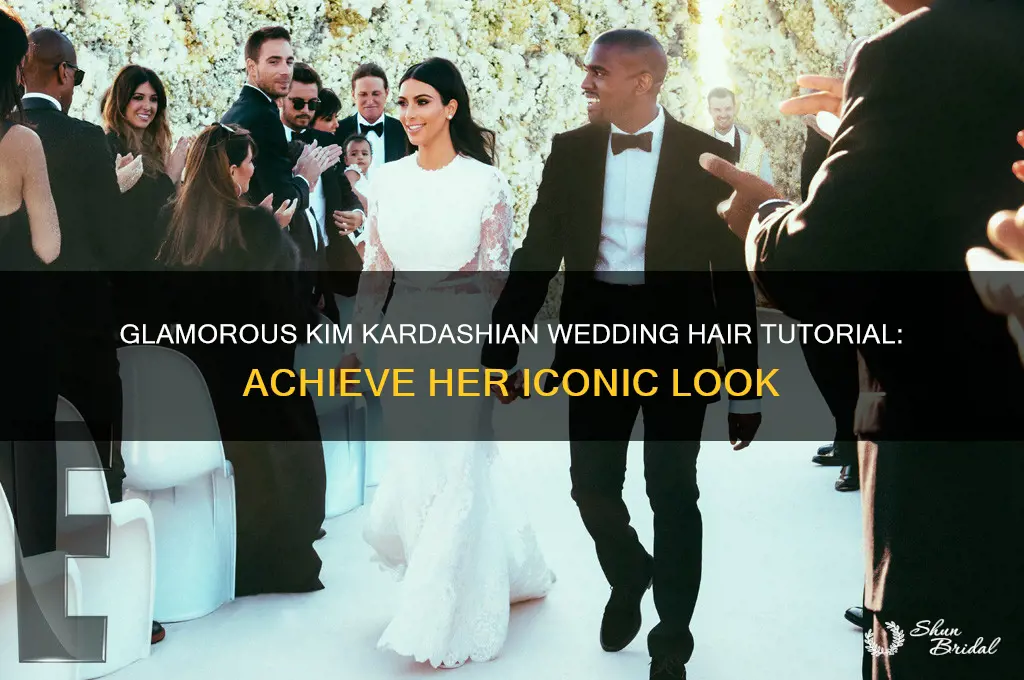 how to do kim k wedding hair