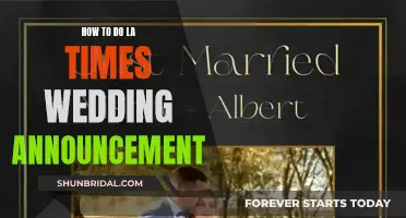 A Guide to Announcing Your Nuptials in LA Times