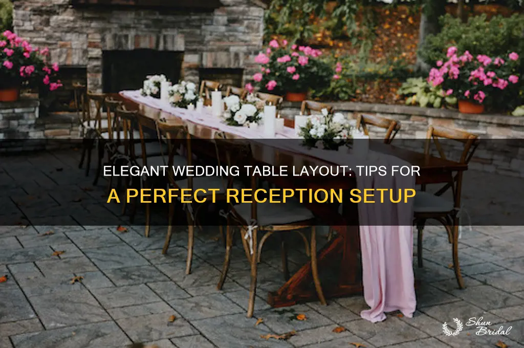how to do layout wedding table