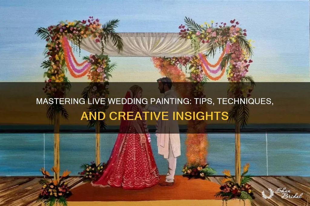 how to do live wedding painting