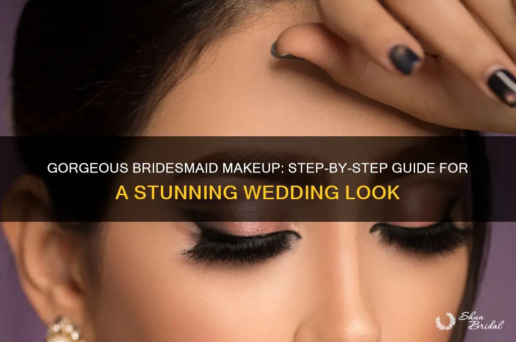 how to do makeup for wedding bridesmaid