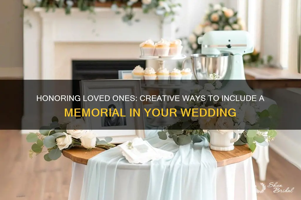 how to do memorial at wedding