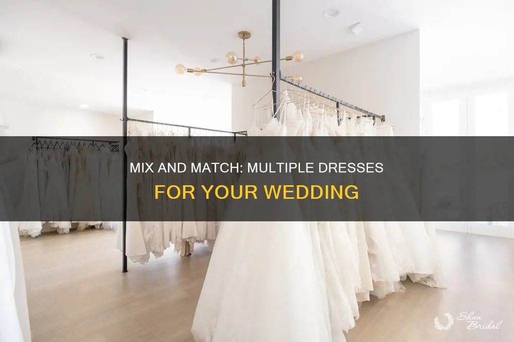 how to do multiple dresses at a wedding
