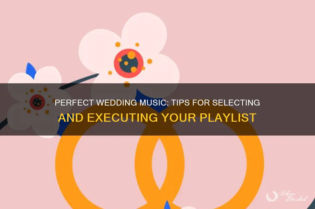 how to do music one wedding