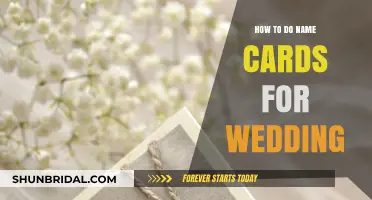 Elegant Wedding Name Card Ideas: Creative DIY Tips and Designs