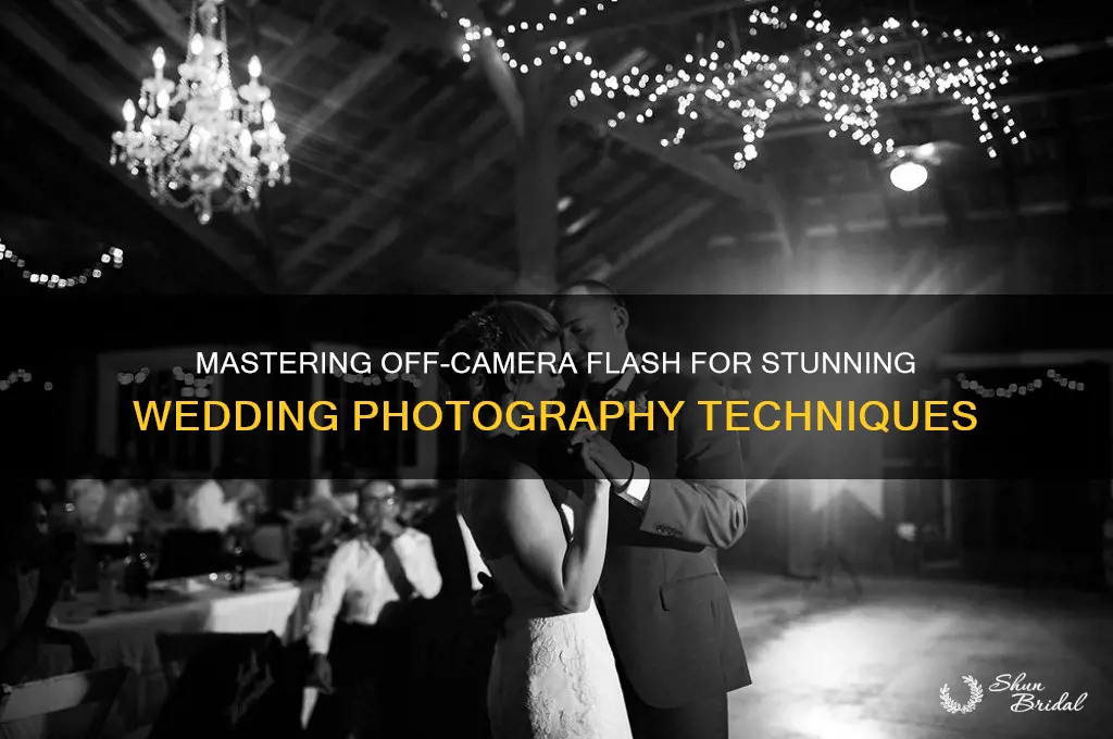 how to do off camera flash at wedding