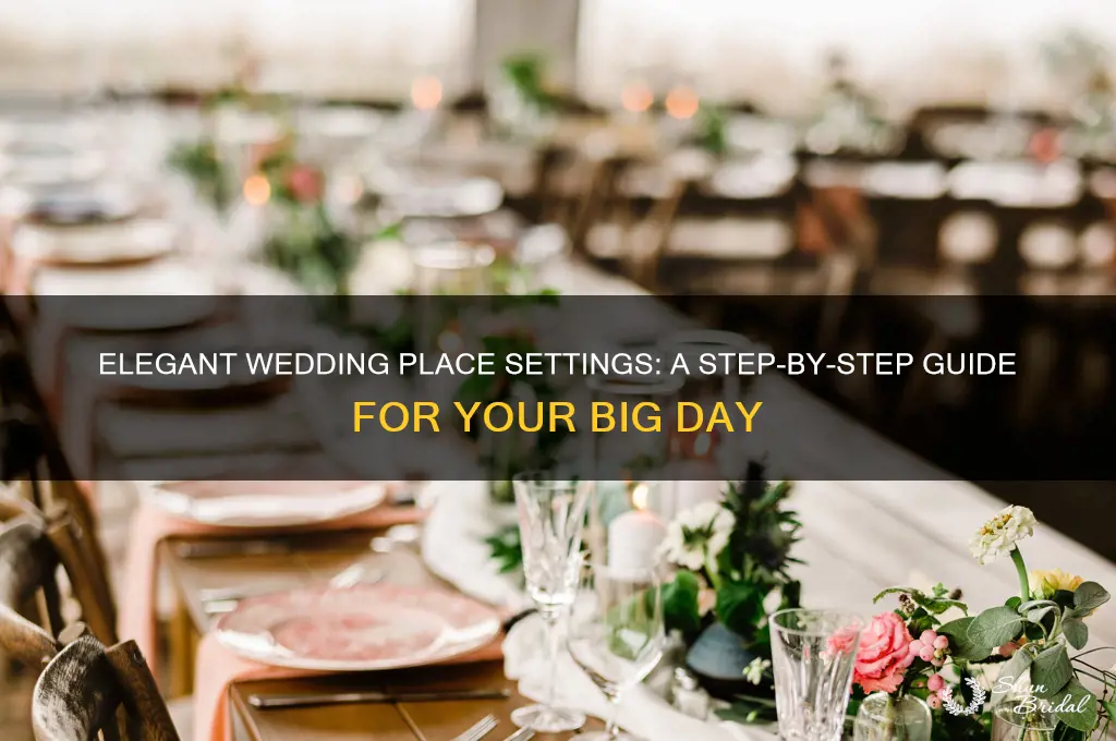 how to do place settings at wedding