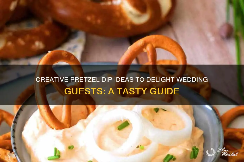 how to do pretzel dips at a wedding