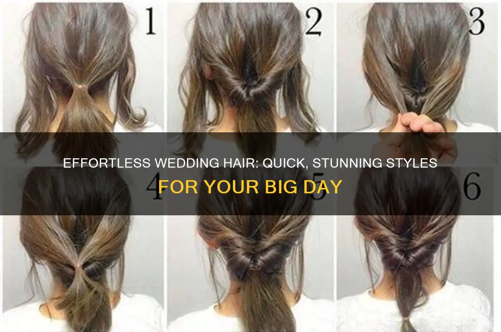 how to do quick beautiful wedding hair