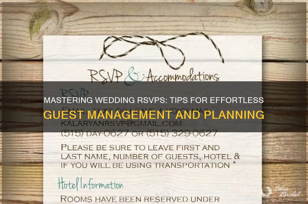 how to do rsvps for wedding