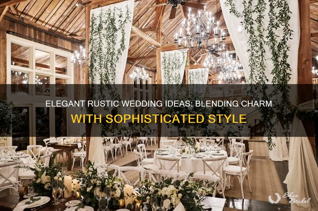 how to do rustic refined wedding