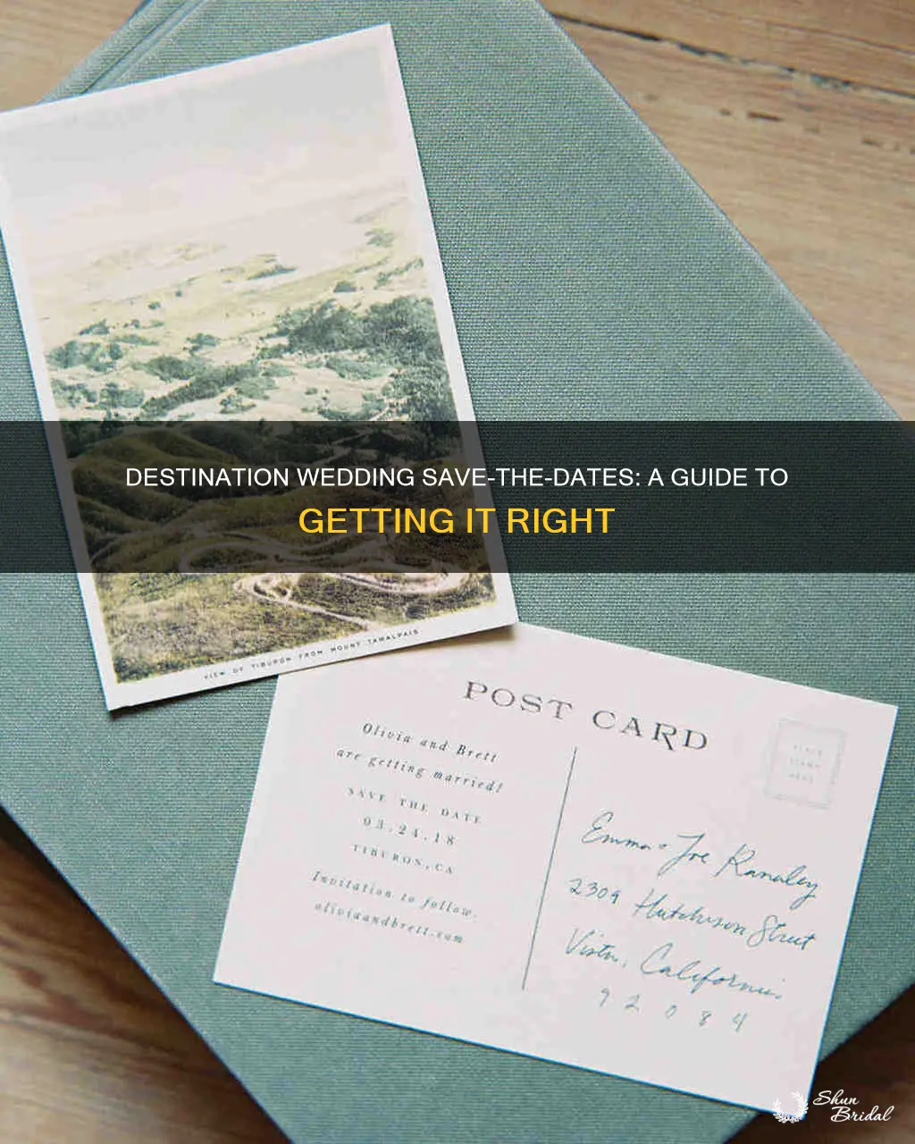 how to do save the dates for destination weddings