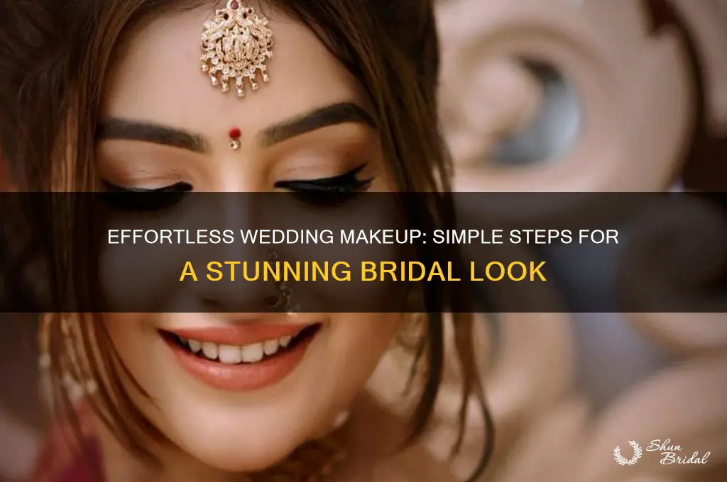 how to do simple makeup for wedding