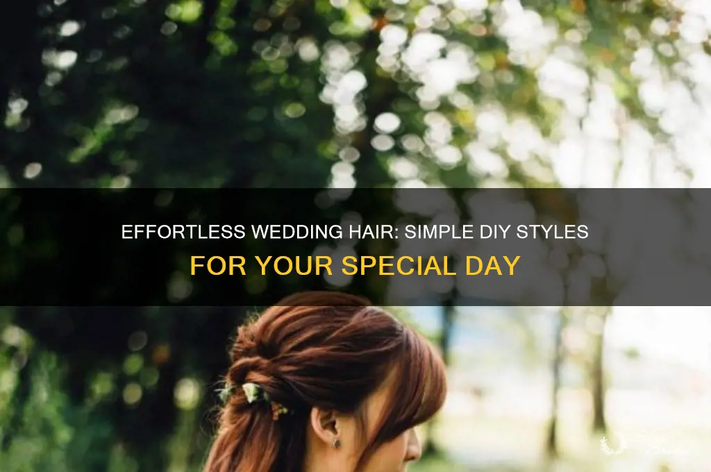 how to do simple wedding hair