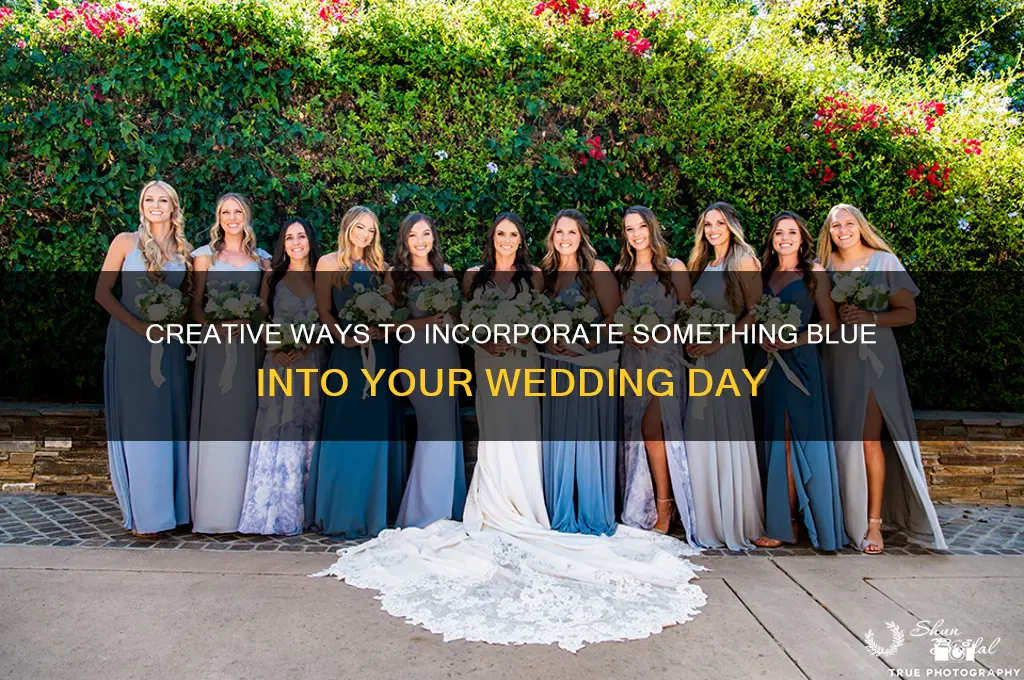 how to do something blue at wedding