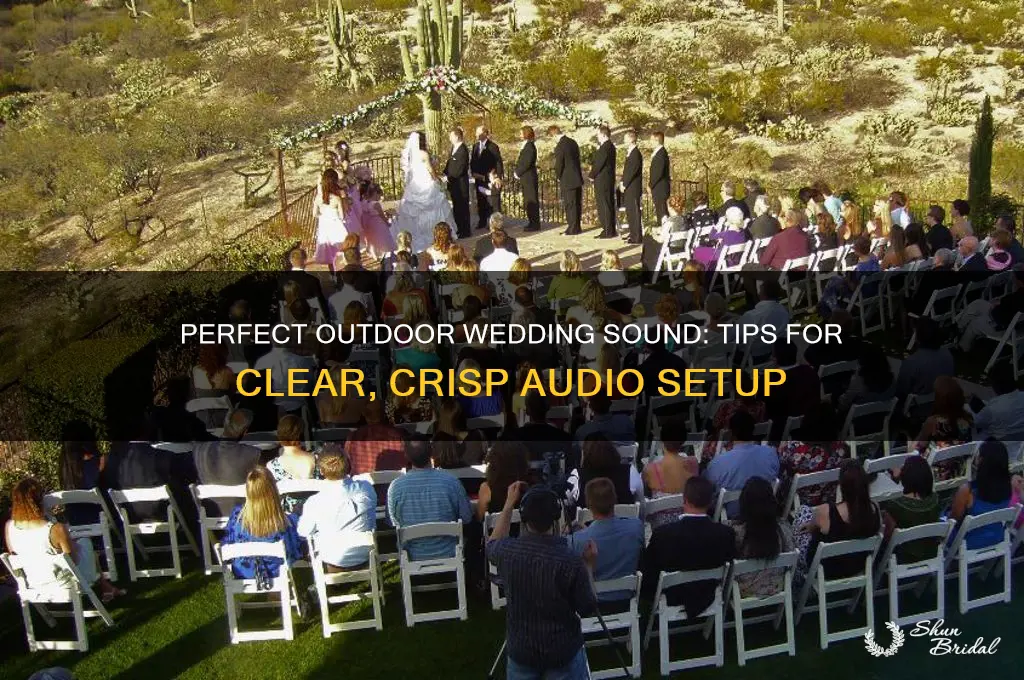 how to do sound for an outdoor wedding